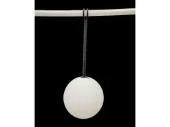 Dameco LED Hängelampe Outdoor weiss D20 cm, 3000 Kelvin, 80 lm, 4W