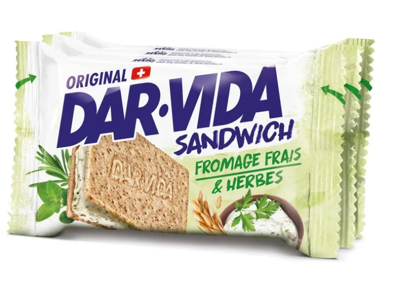 DAR-VIDA Sandwich Frischkäse & Kräuter 3 x 65 g