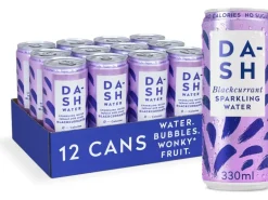 Dash Water Soft-Drinks Sparkling Blackcurrant 12 x 0.33 l
