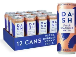 Dash Water Soft-Drinks Sparkling Peach 12 x 0.33 l