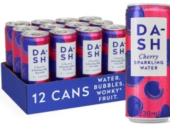 Dash Water Sprudelndes Wasser mit Kirschgeschmack 12 x 0.33 l