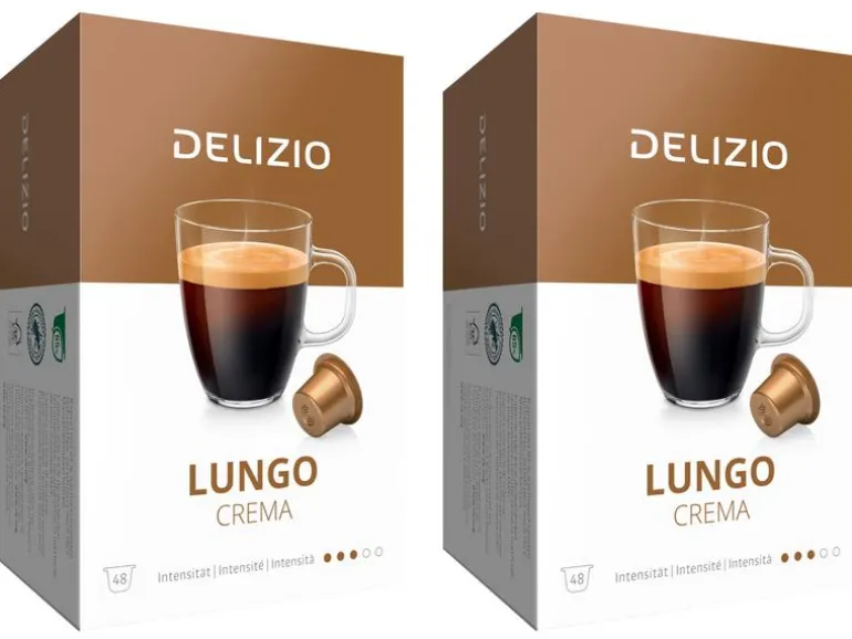 Delizio Kaffeekapseln Lungo Crema 2 x 48 Stück