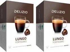 Delizio Kaffeekapseln Lungo Fortissimo 2 x 48 Stück