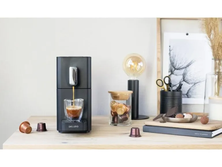 Delizio Kapselmaschine Carina Midnight Schwarz