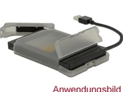 Delock Adapterkabel USB 3.0 Typ-A - SATA 22-Pin mit Schutzhülle