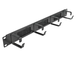 Delock Bürstenleiste 19" Rack, Schwarz