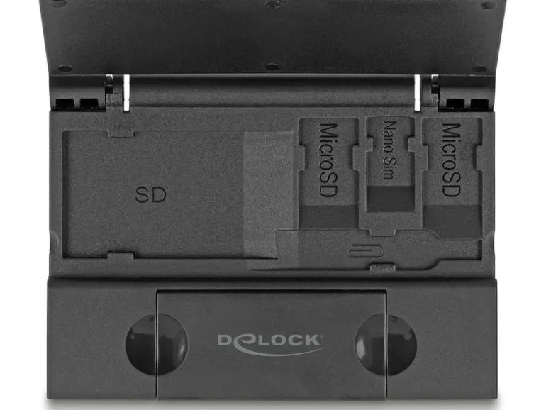 Delock Card Reader Extern USB-C / A 5 Gbps für SD und Micro SD