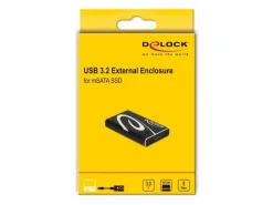 Delock Externes Gehäuse SuperSpeed USB für mSATA