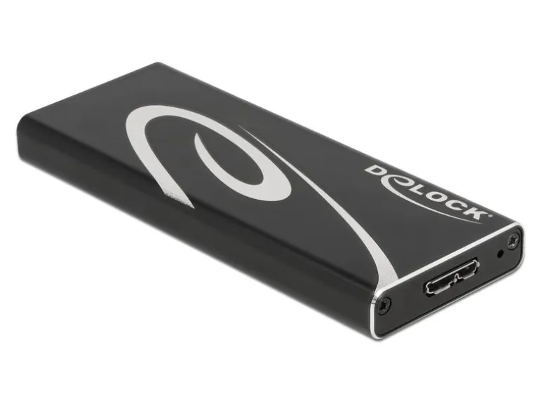 Delock Externes Gehäuse SuperSpeed USB 3.2 Gen 2 - SATA SSD M.2