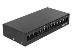 Delock Gehäuse Keystone Patchpanel 12 Port Schwarz