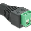 Delock Hohlstecker DC 5.5 x 2.1 mm Buchse > Terminalblock 2 Pin