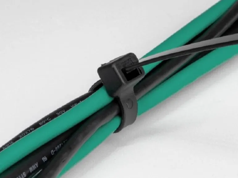 Delock Kabelbinder Schwarz 300 mm x 4.8 mm, 100 Stück