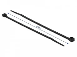 Delock Kabelbinder Schwarz 150 mm x 3.6 mm, 100 Stück