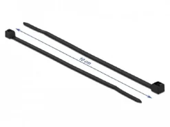 Delock Kabelbinder Schwarz 100 mm x 2.5 mm, 100 Stück