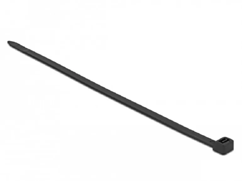 Delock Kabelbinder Schwarz 610 mm x 9 mm, 10 Stück