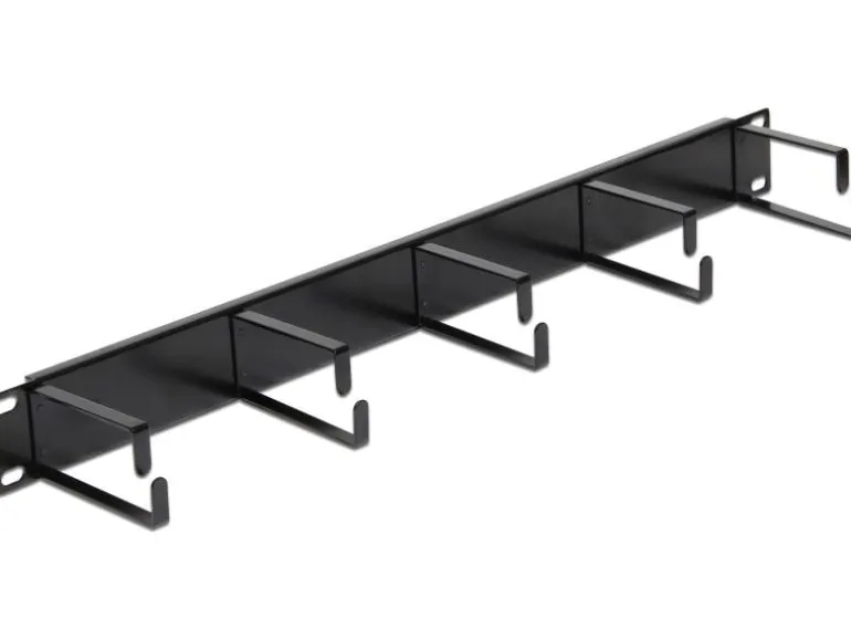 Delock Kabelführungspanel 42496 , Schwarz