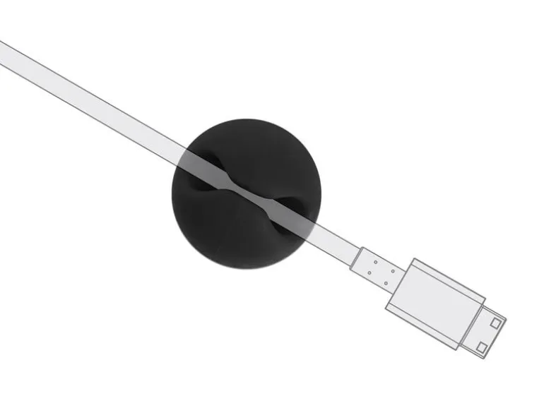 Delock Kabelhalter 15mm, für 1 Kabel, selbstklebend 10 Stück