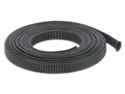 Delock Kabelschlauch 10mx12mm, dehnbar Schwarz