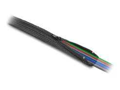 Delock Kabelschlauch 3 m x 50 mm, mit Reissverschluss, Schwarz
