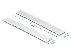 Delock Klettband 5 m x 20 mm mit Haft- und Flauschband, Weiss