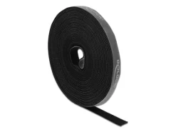 Delock Klettband 10 m x 15 mm Schwarz