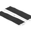 Delock Klettband-Rolle 1m x 50 mm Haft und Flauschband Schwarz