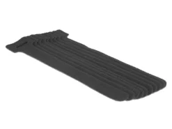 Delock Klettkabelbinder Schwarz 150 mm x 12 mm, 10 Stück