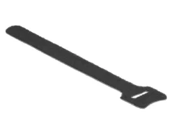 Delock Klettkabelbinder Schwarz 150 mm x 12 mm, 10 Stück
