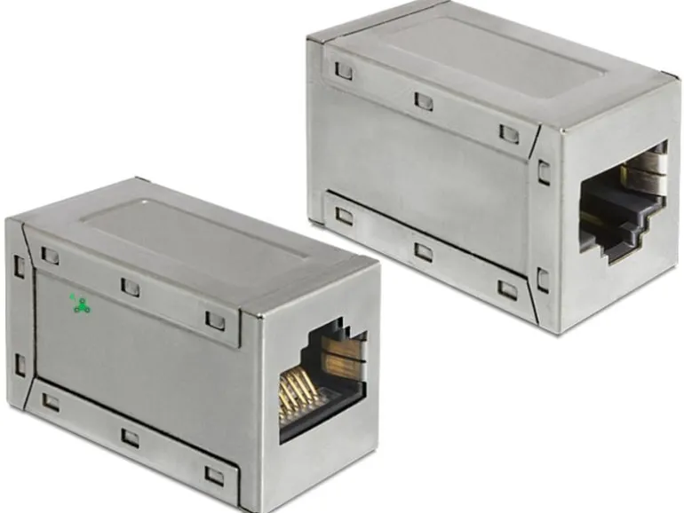 Delock Kupplung RJ45 Cat.6A 10Gps geschirmt, 1 Stück