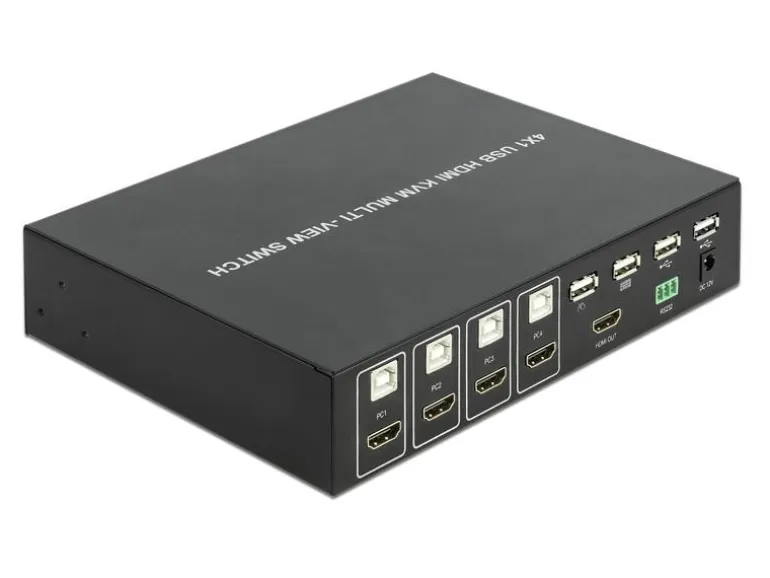 Delock KVM Switch 4 in 1 Multiview Switch 4 Port