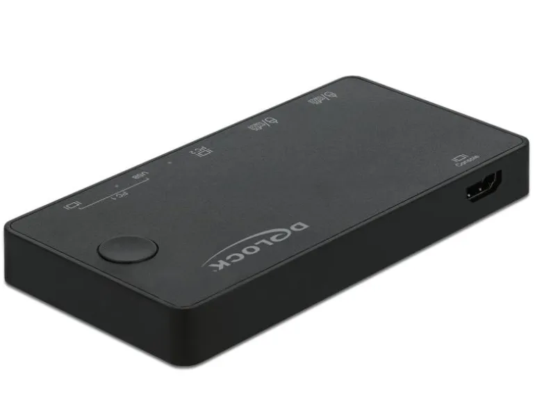 Delock KVM Switch 2 Port HDMI/USB-C 4K/60Hz