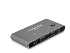Delock KVM Switch USB-C zu DisplayPort 8K 30 Hz mit USB 2.0