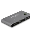 Delock KVM Switch USB-C zu HDMI und DisplayPort 8K MST mit USB 2.0