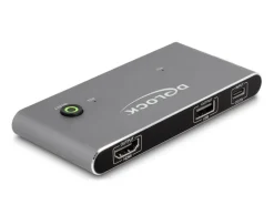 Delock KVM Switch USB-C zu HDMI 8K 60 Hz mit USB 2.0