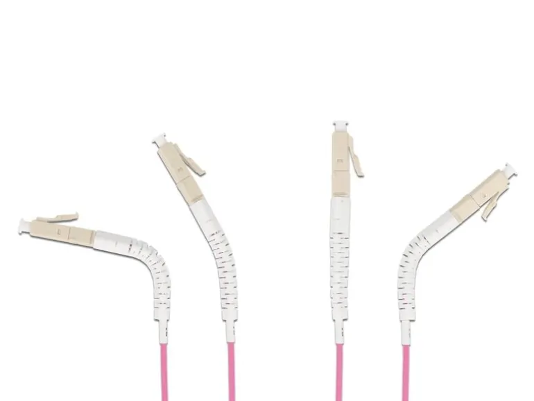 Delock LWL-Patchkabel Multimode LC – LC, OM4, Duplex, 1 m