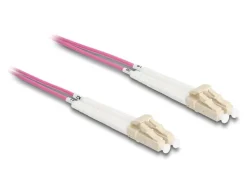 Delock LWL-Patchkabel Multimode LC – LC, OM4, Duplex, 1 m