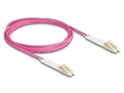 Delock LWL-Patchkabel Multimode LC – LC, OM4, Duplex, 2 m