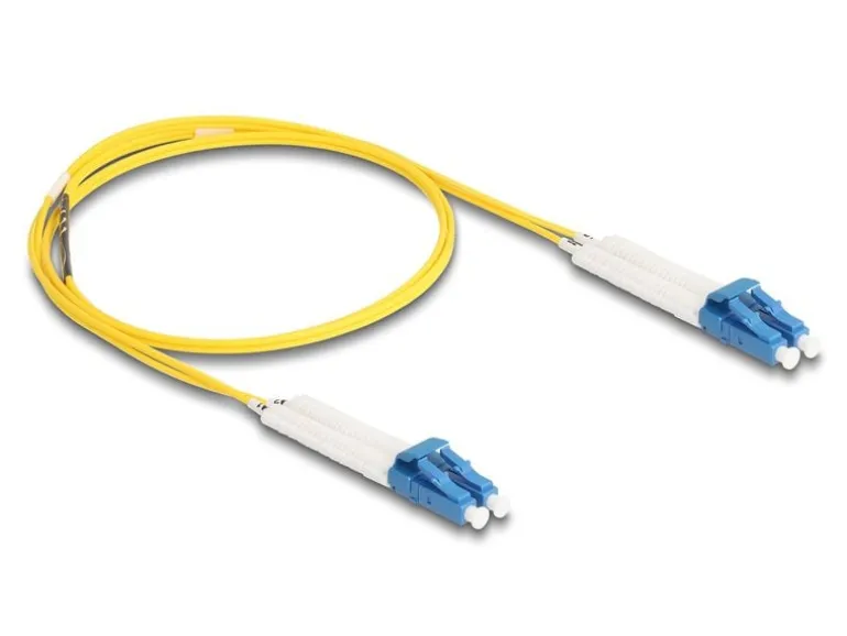 Delock LWL-Patchkabel Singlemode LC – LC, OS2, Duplex, 1 m