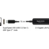 Delock Netzwerk-Adapter USB-C – RJ45 2.5Gbps schwarz, kompakt