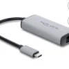 Delock Netzwerk Adapter USB Type-C, 10 Gigabit LAN, 1 x RJ45