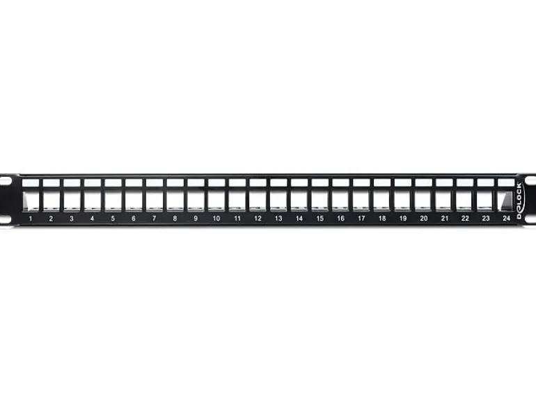 Delock Patchpanel Keystone 24 Port 19" Rack