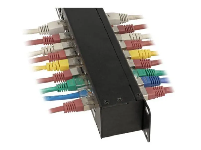 Delock Patchpanel 24 Port, Cat.6 STP 19"-Rack Kupplung