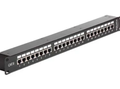 Delock Patchpanel 24 Port, Cat.6 STP 19