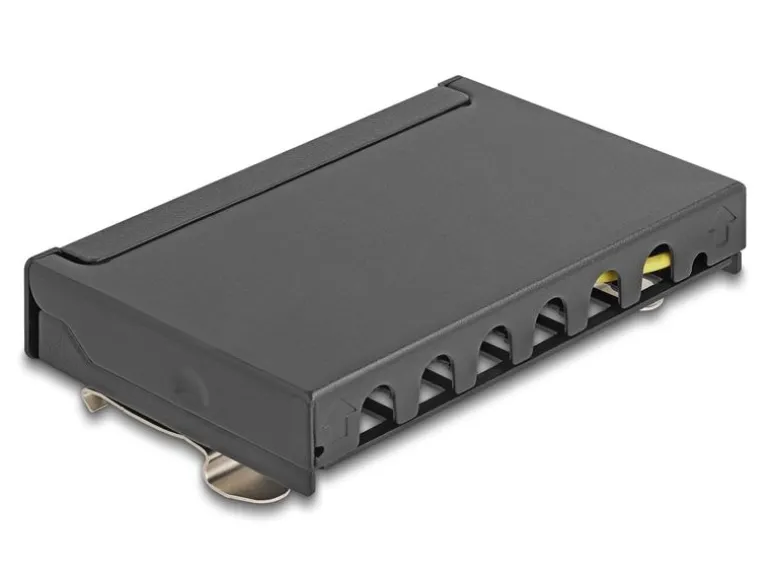 Delock Patchpanel 6-Port DIN-Rail/Desktop/Wand