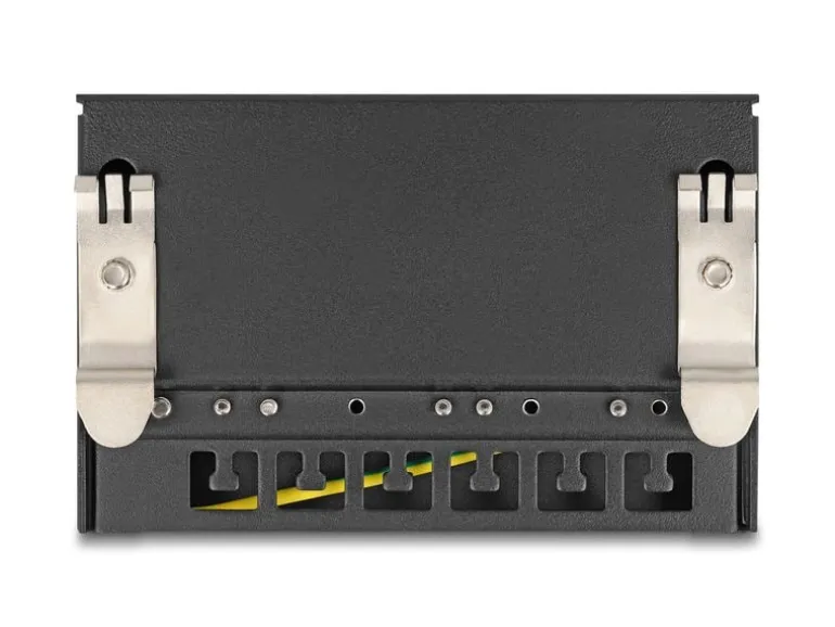 Delock Patchpanel 6-Port DIN-Rail/Desktop/Wand