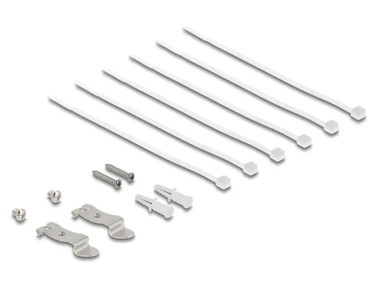 Delock Patchpanel 6-Port DIN-Rail/Desktop/Wand