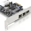 Delock PCI-Express-Karte FireWire- 2x FW B + 1x FW A