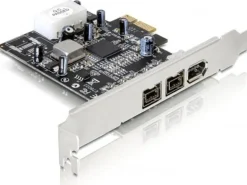 Delock PCI-Express-Karte FireWire- 2x FW B + 1x FW A