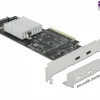 Delock PCI-Express-Karte USB 3.2 Gen2x2 - 2x USB-C