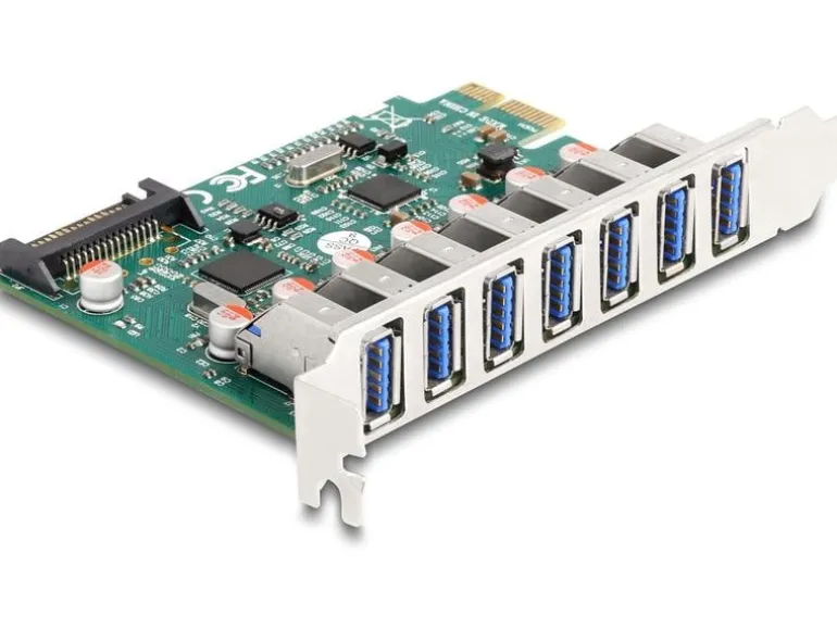 Delock PCI-Express-Karte zu 7x USB A 3.0